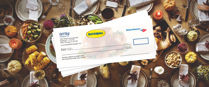 Butterball Gift Checks: Better than Grocery Gift Cards for Your Holiday Gifting Program